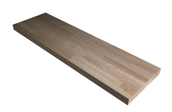 Nášlapy na dřevěné schody - DUB CINKOVANÝ - 1300 x 300 x 40 mm