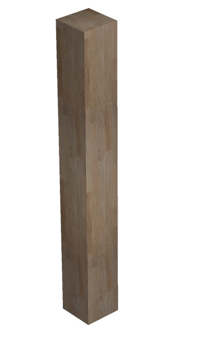 Sloup pro zábradlí DUB CINK